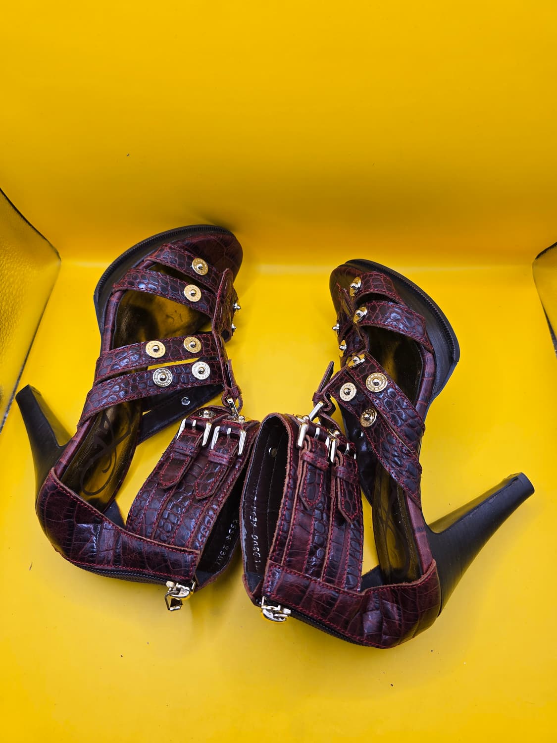 키사(KISSA) 가죽앵클 스트랩 샌들 230 상품이미지4