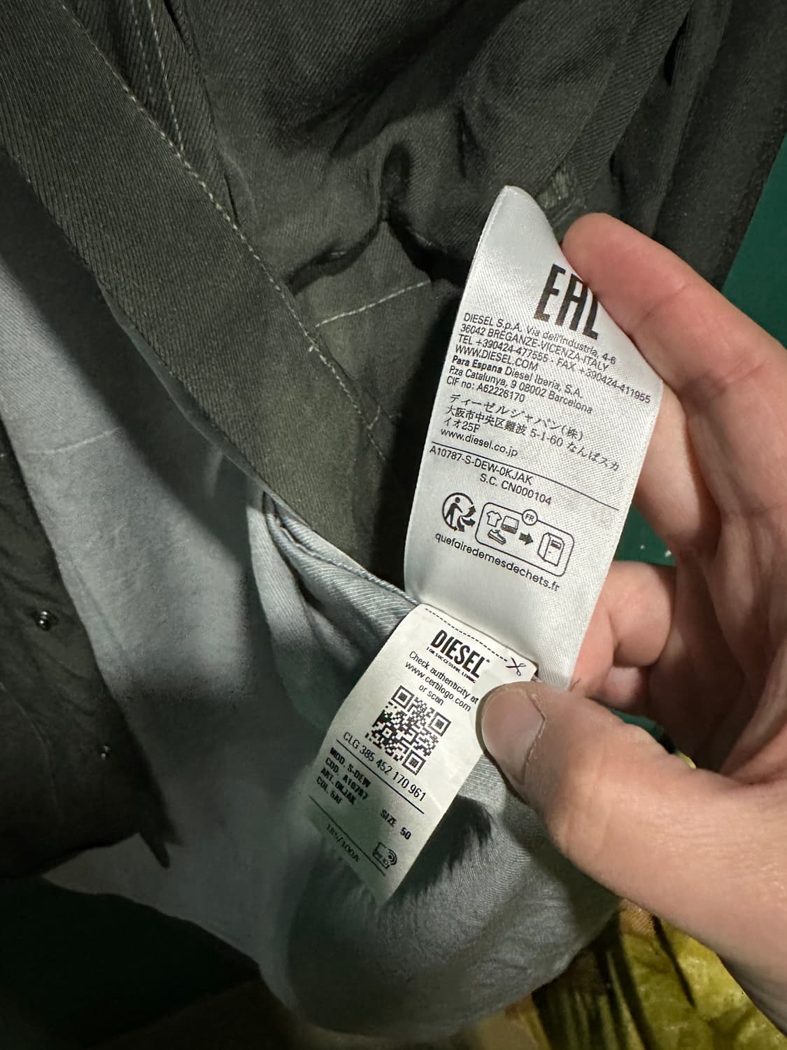 디젤 m65 프린팅 셔츠자켓 110-115 상품이미지6