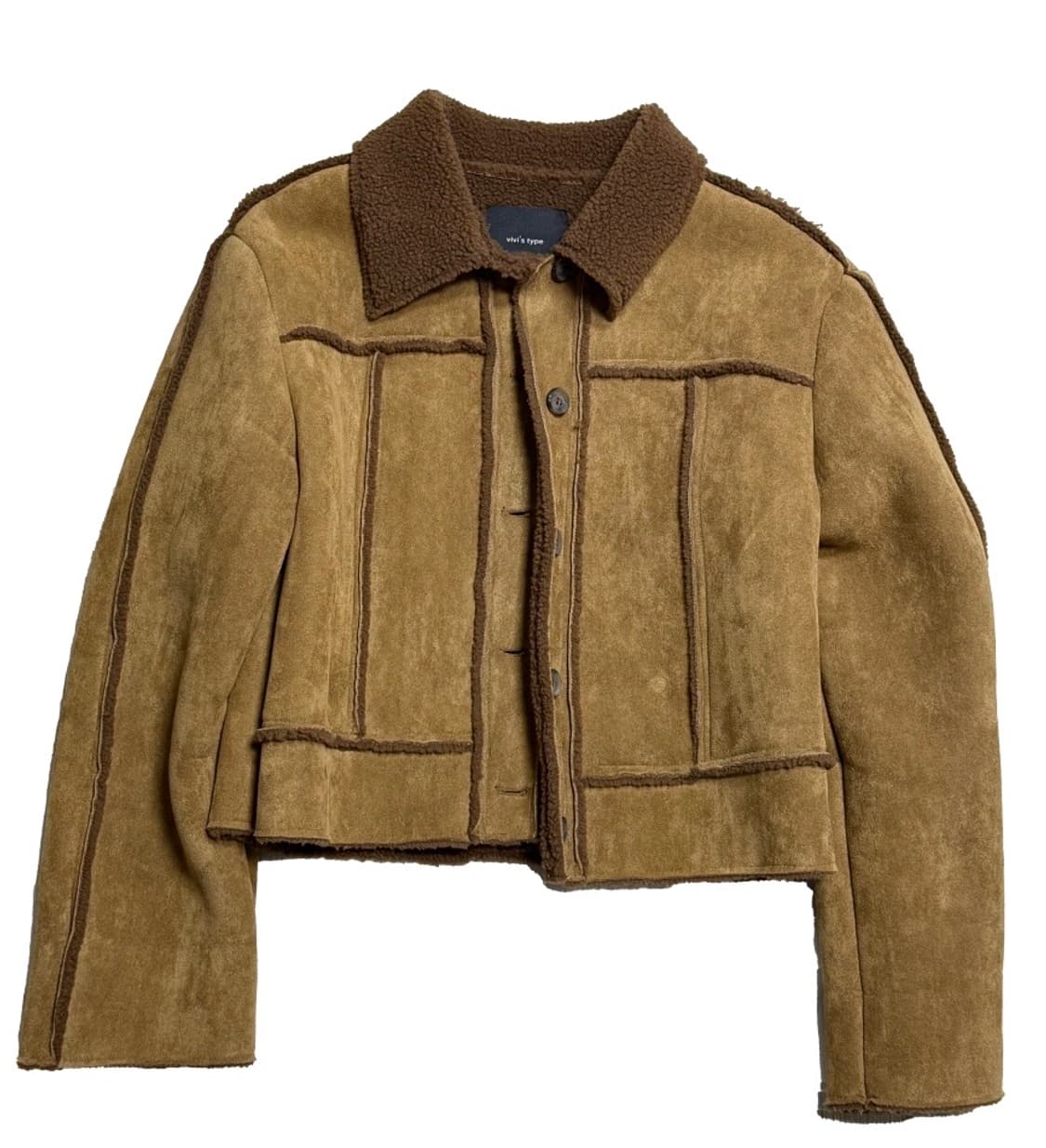 스웨이드 브라운 자켓 상품이미지1