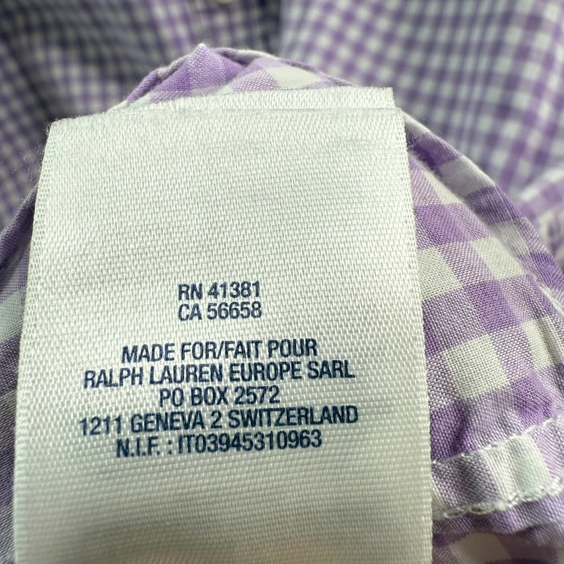 [XL] 폴로 퍼플 체크 셔츠 상품이미지8