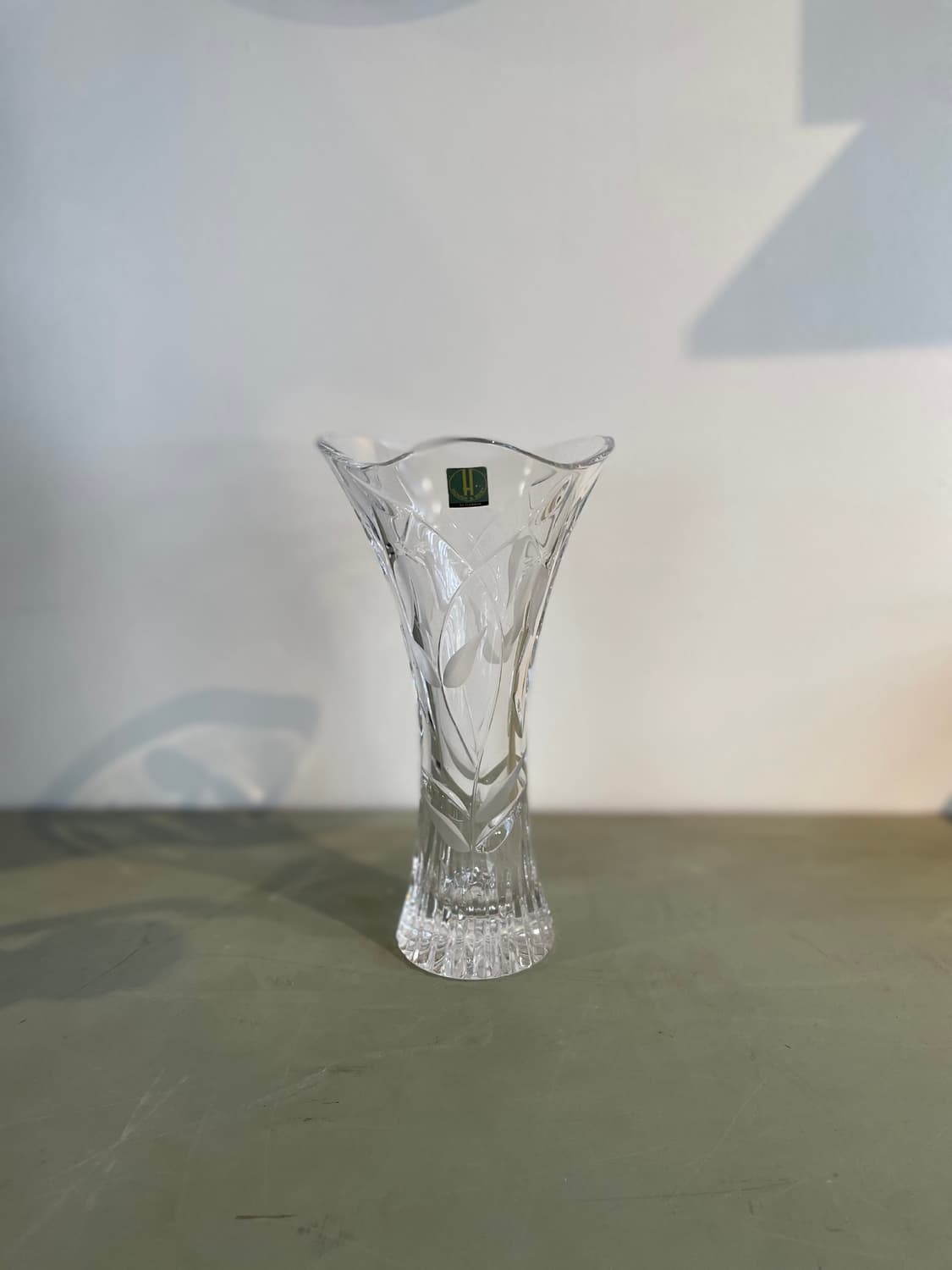 빈티지 일본 크리스탈 화병 상품이미지1