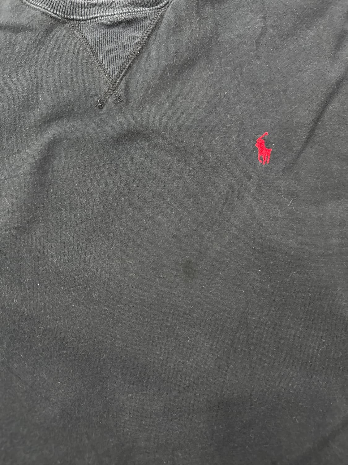 폴로 맨투맨 블랙 M 상품이미지3