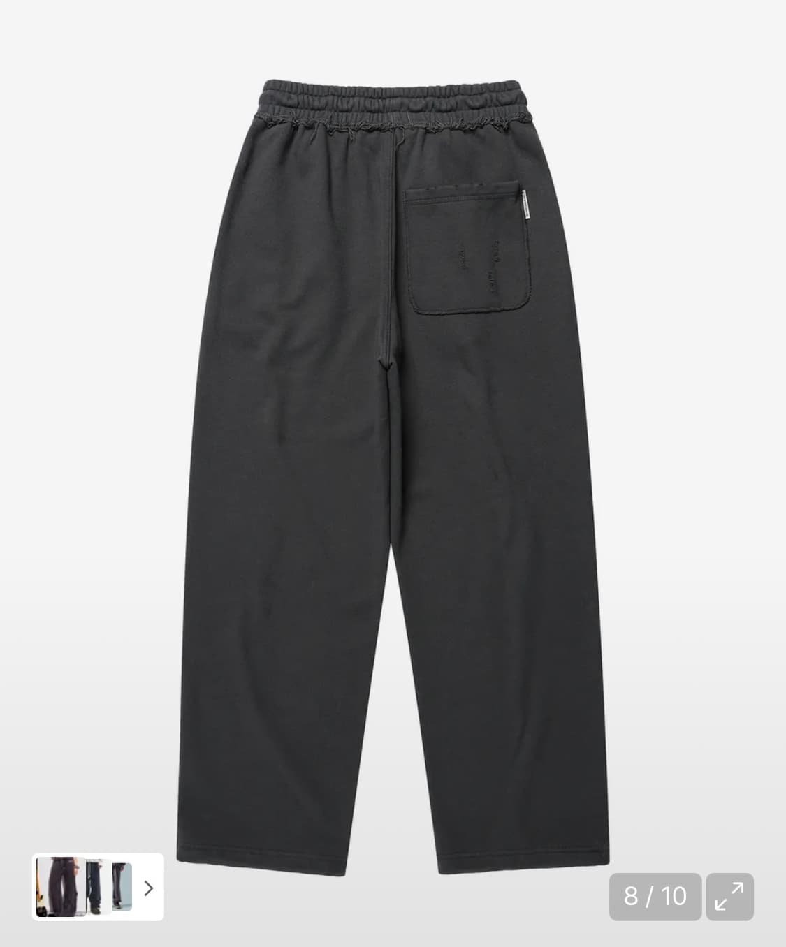 더바이닐하우스 데미지 스웻 팬츠 차콜 M 상품이미지2