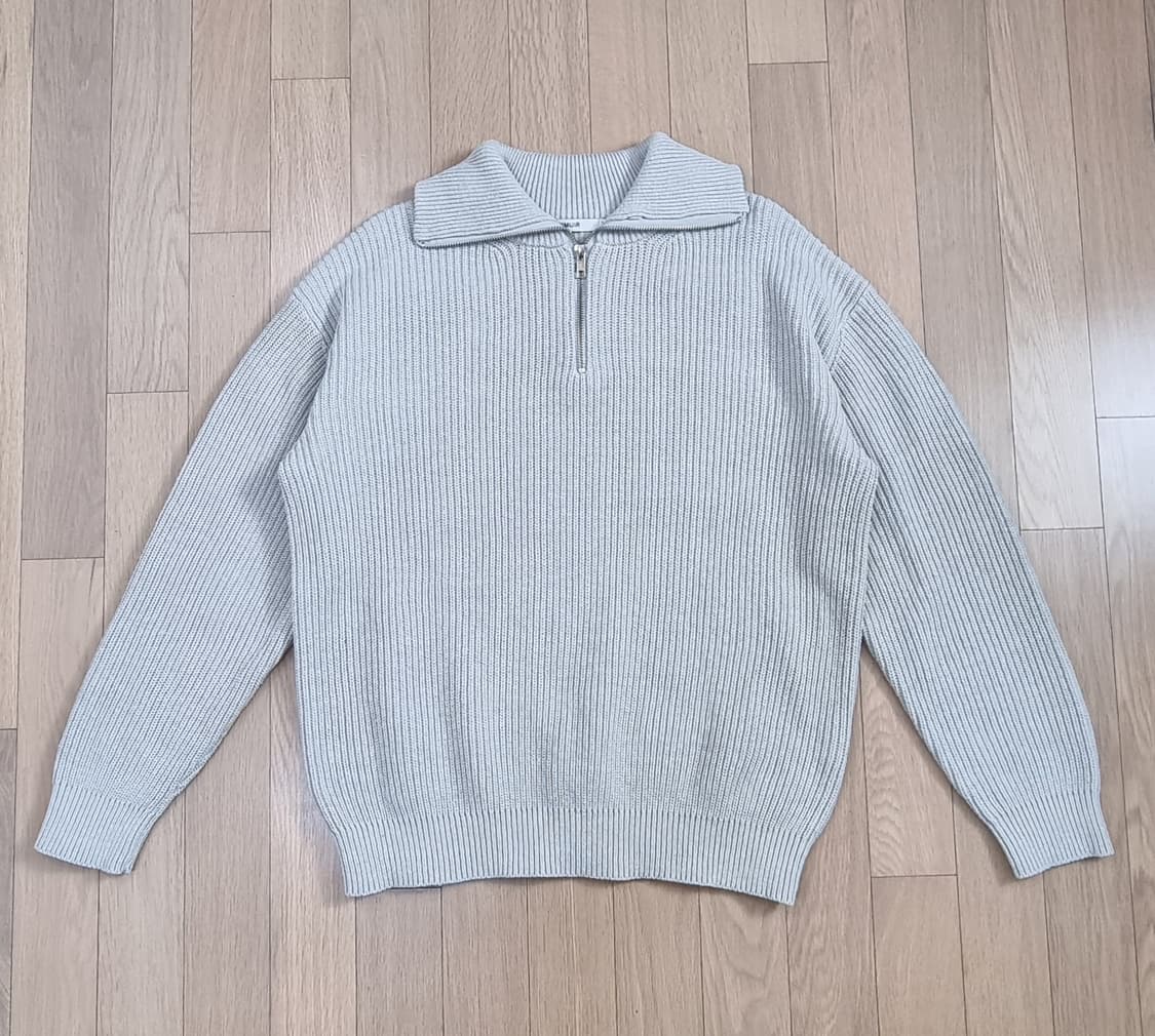 키뮤어 코튼 워셔블 반집업 니트 M _ 남성 상품이미지1