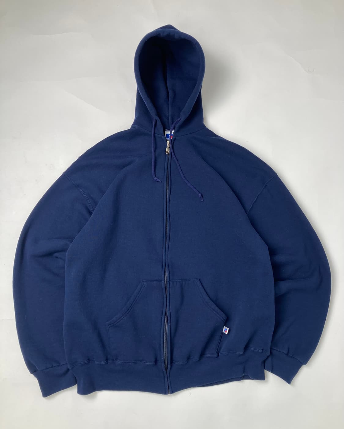90s Russell Zip Up Hoodie (navy) 상품이미지1