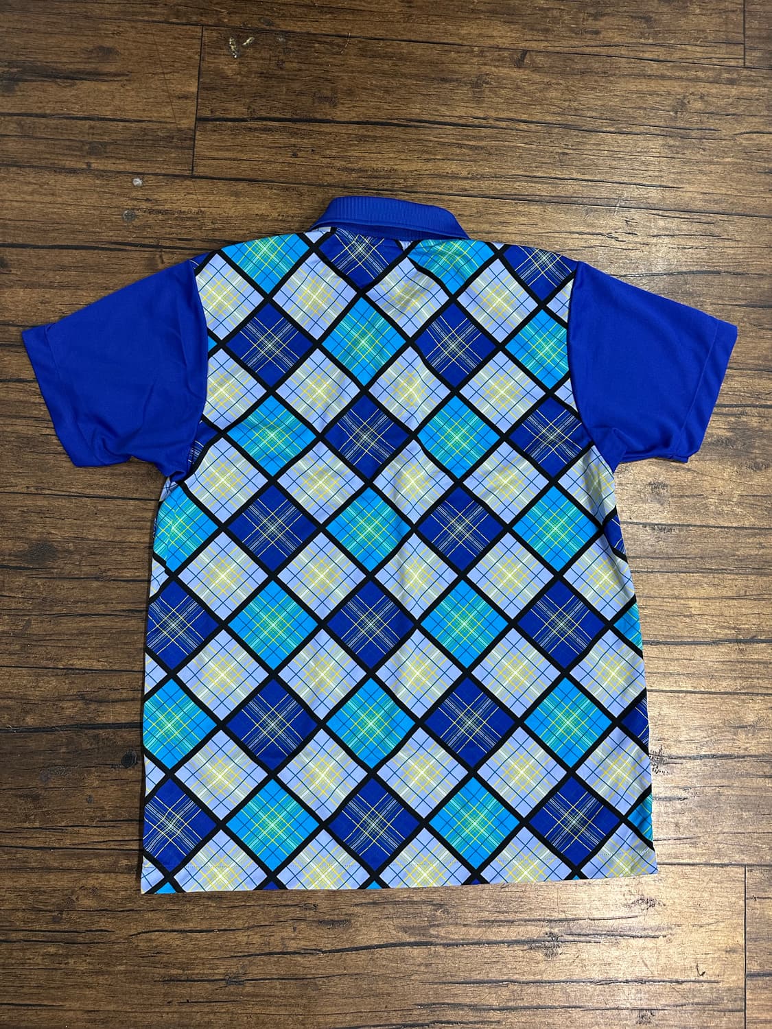 아식스 남성 체크 반팔 카라티 L 새제품 상품이미지5