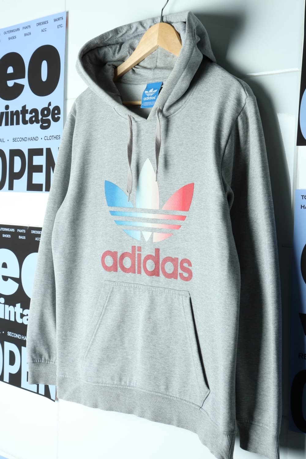 (L-XL) 아디다스 후드티셔츠 불꽃 오리지널 그레이-H31094 상품이미지1