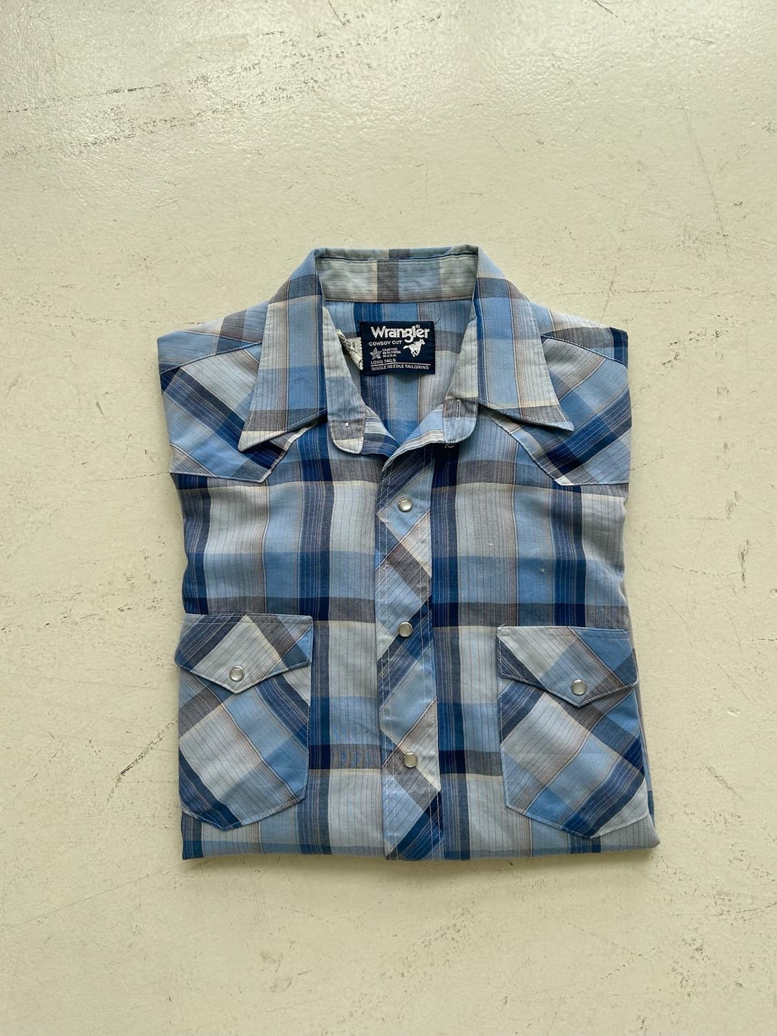 80's vtg Wrangler cowboy-cut  Western sh 상품이미지10