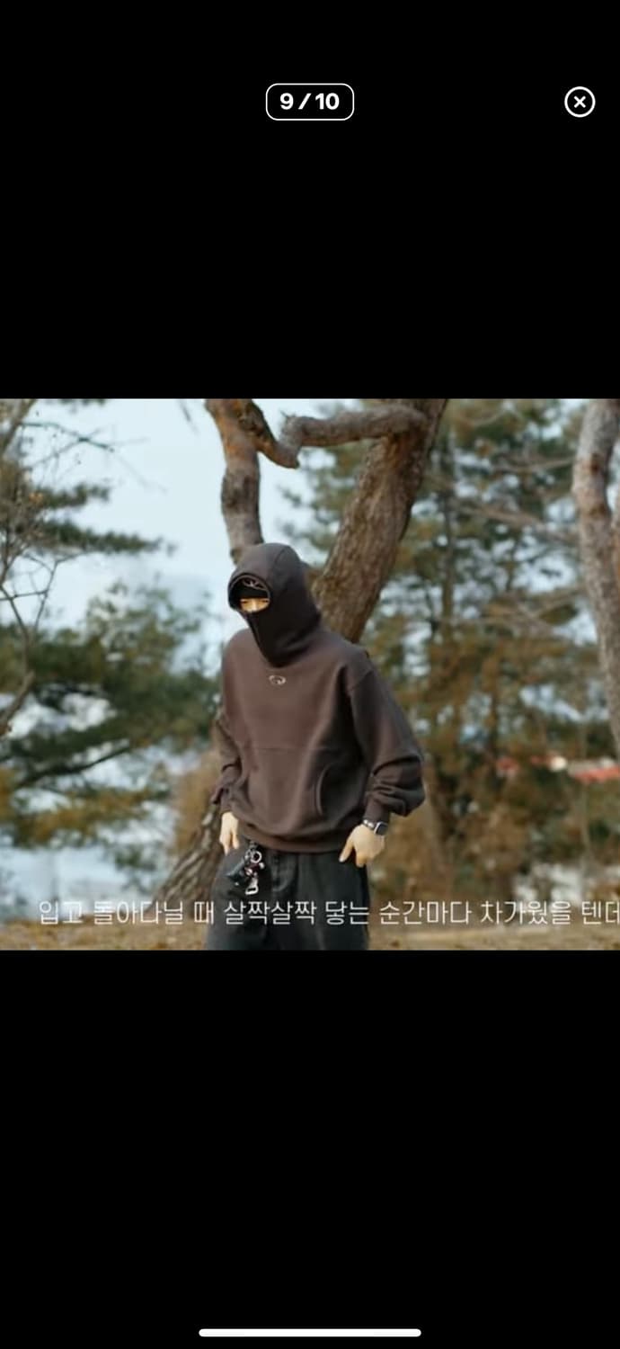 Lores 로어즈 바라클라바 후드티 L 1회착 상품이미지2