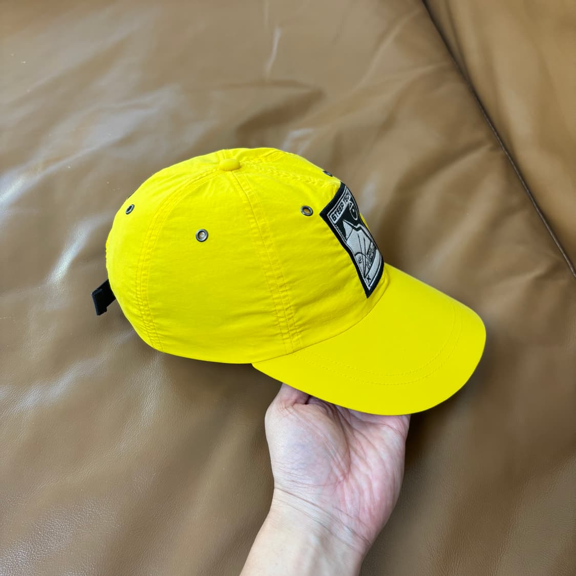 Supreme 슈프림 x 노스페이스 설산 옐로우 6패널 볼캡 모자 상품이미지3