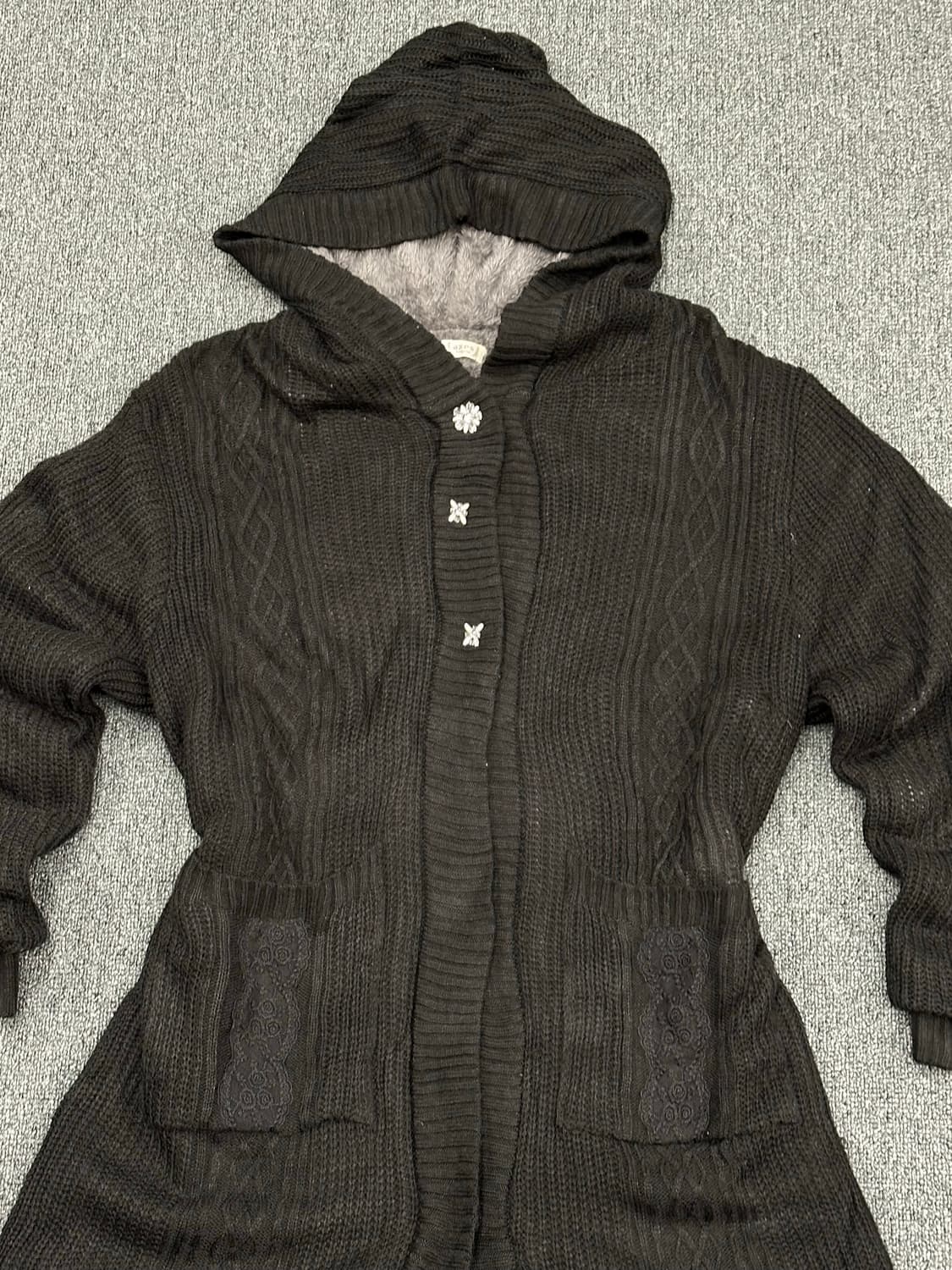 OS)엑시즈팜 y2k 롱 가디건 상품이미지6