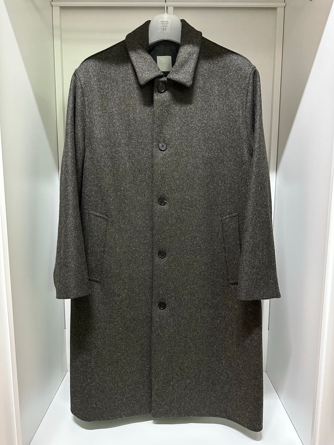 어나더 오피스 봉주르 싱글 코트 문트위드 헤링본 브라운 1 사이즈 상품이미지1