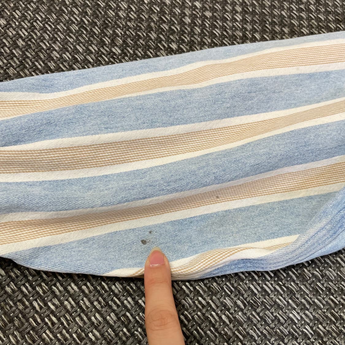 칼하트 블루 브라운 스트라이프 투포켓 긴팔 셔츠 상품이미지7