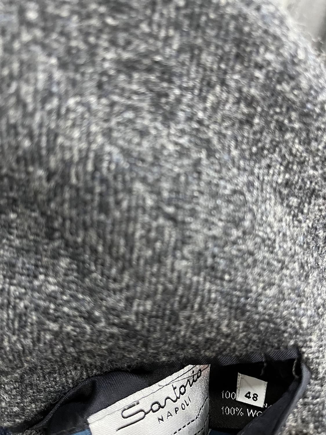 95-100) 사토리오 나폴리 헤링본 울자켓  상품이미지9