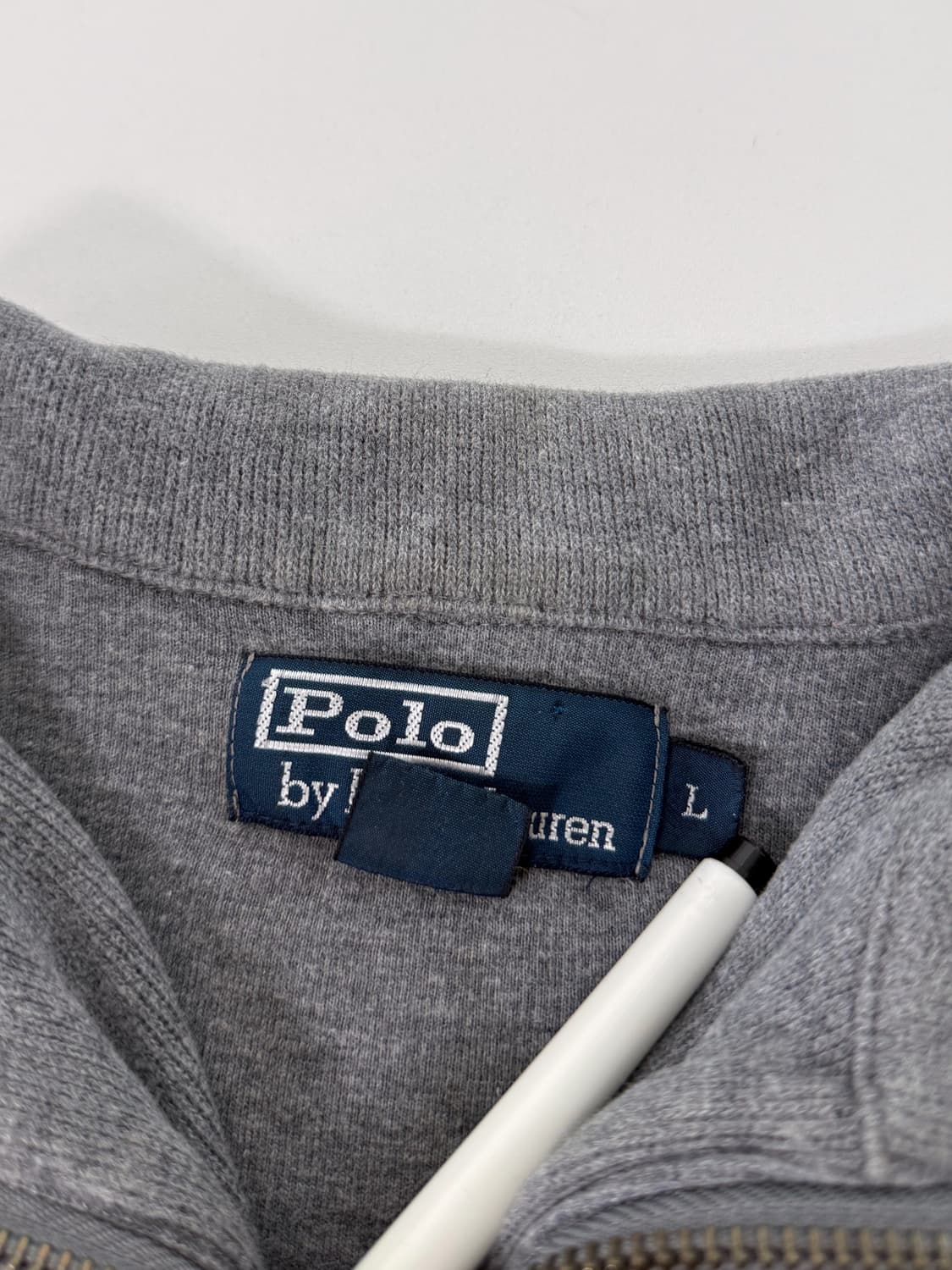 폴로 랄프로렌 루즈핏 그레이 하프집 니트 상품이미지5