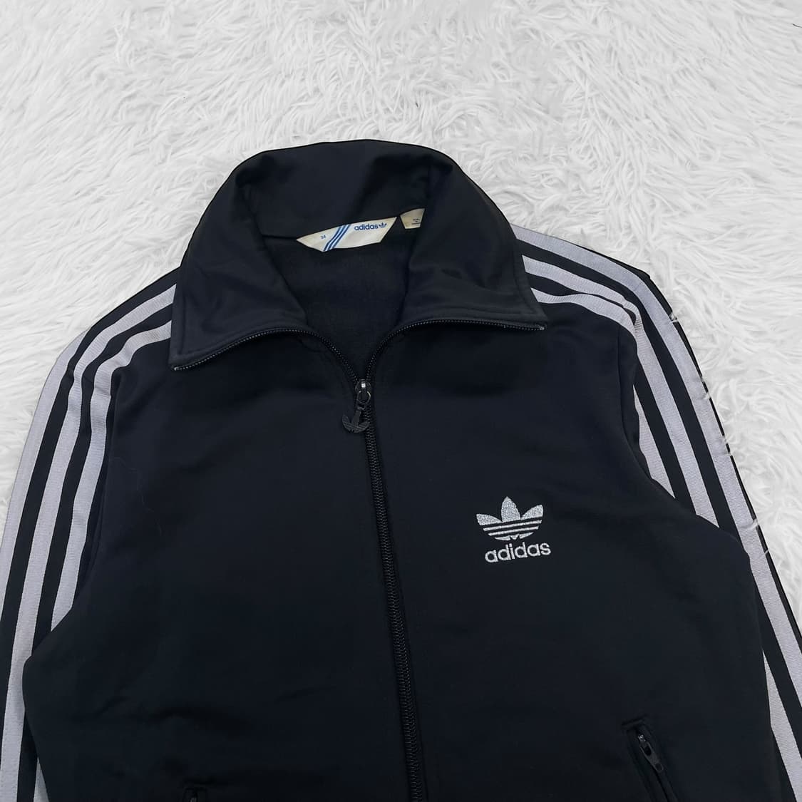 아디다스 파이어버드 트랙탑 져지 블랙 실버 상품이미지3