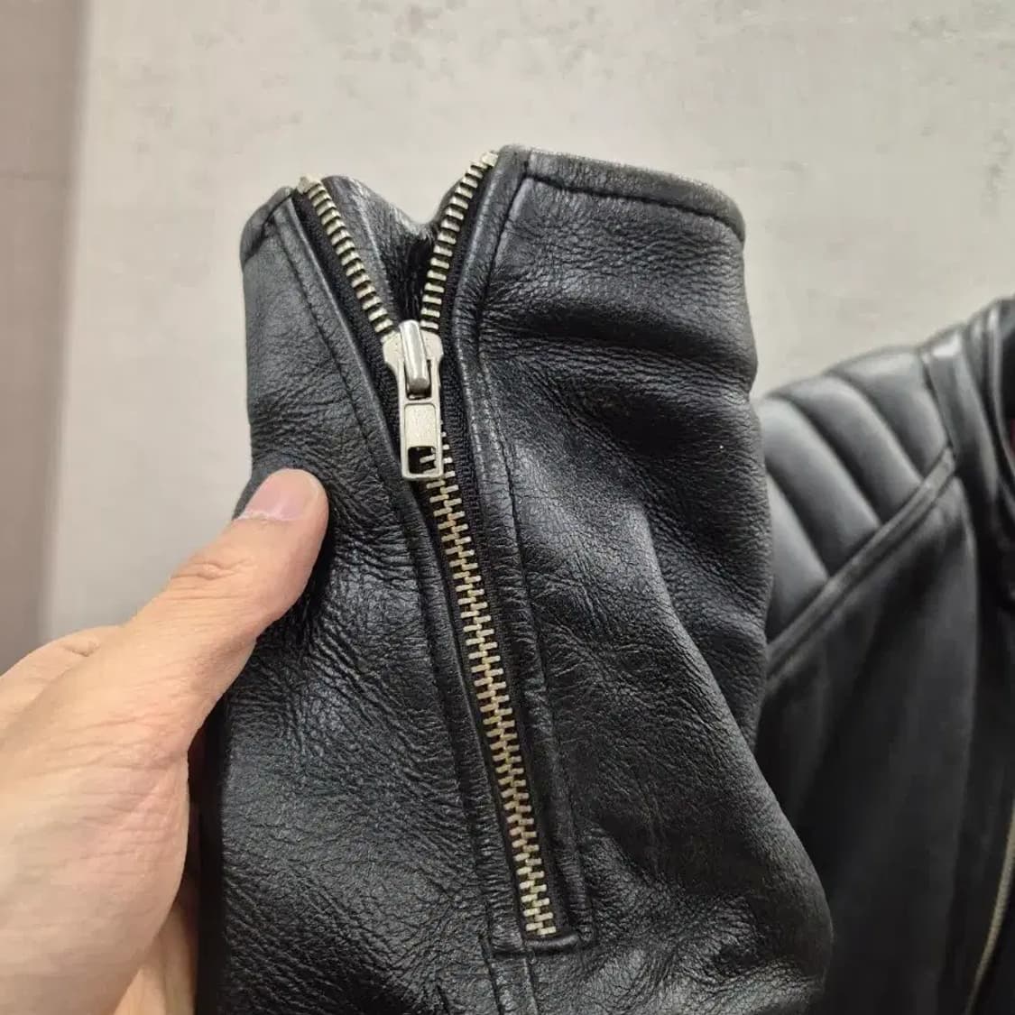 뉴욕 클래식 가죽 라이더 자켓 M 상품이미지4