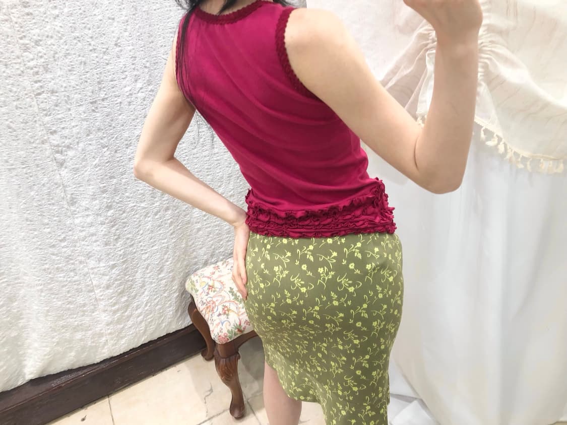Frill plum sleeveless 상품이미지4