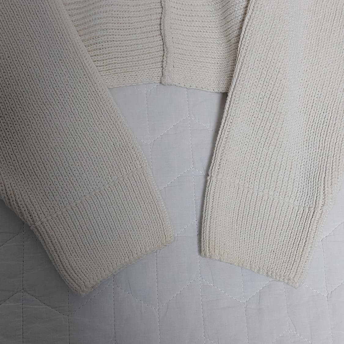 자라 ZARA 볼레로 니트 가디건 암워머 아이보리 상품이미지5