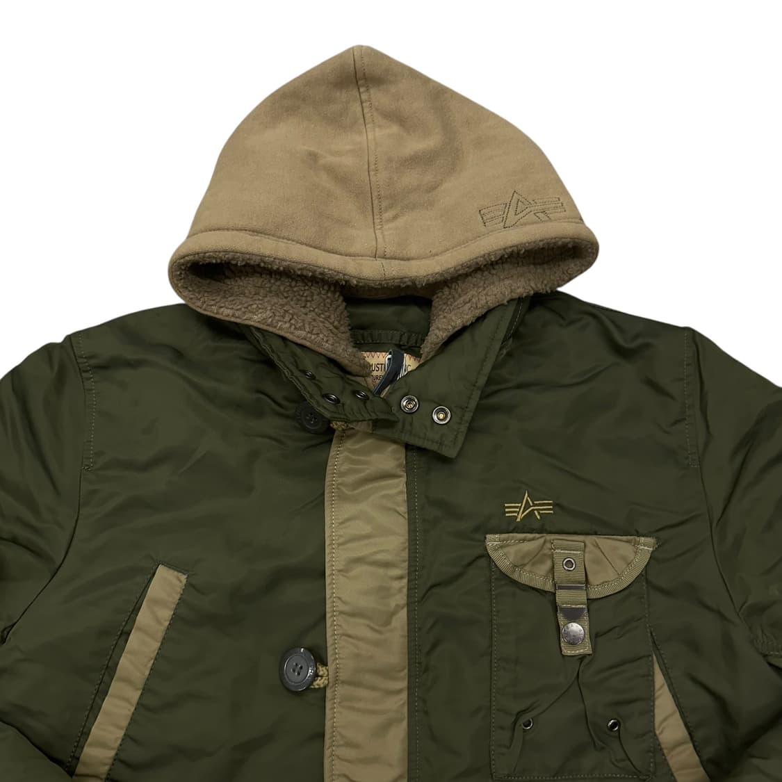 알파인더스트리 배색 후드 봄버 상품이미지2