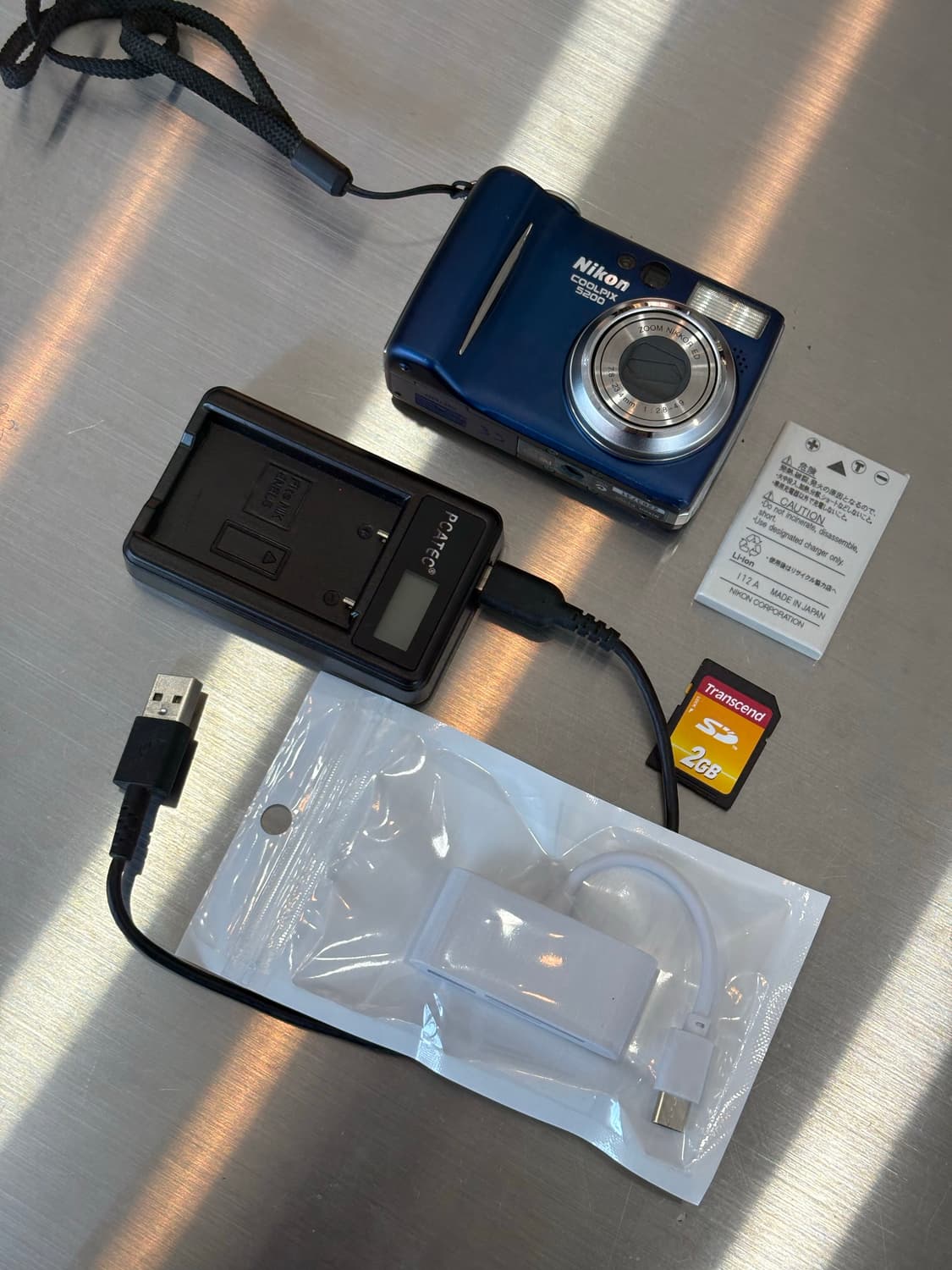 한글지원/날짜표시)니콘 쿨픽스 5200 블루 빈티지디카 상품이미지2