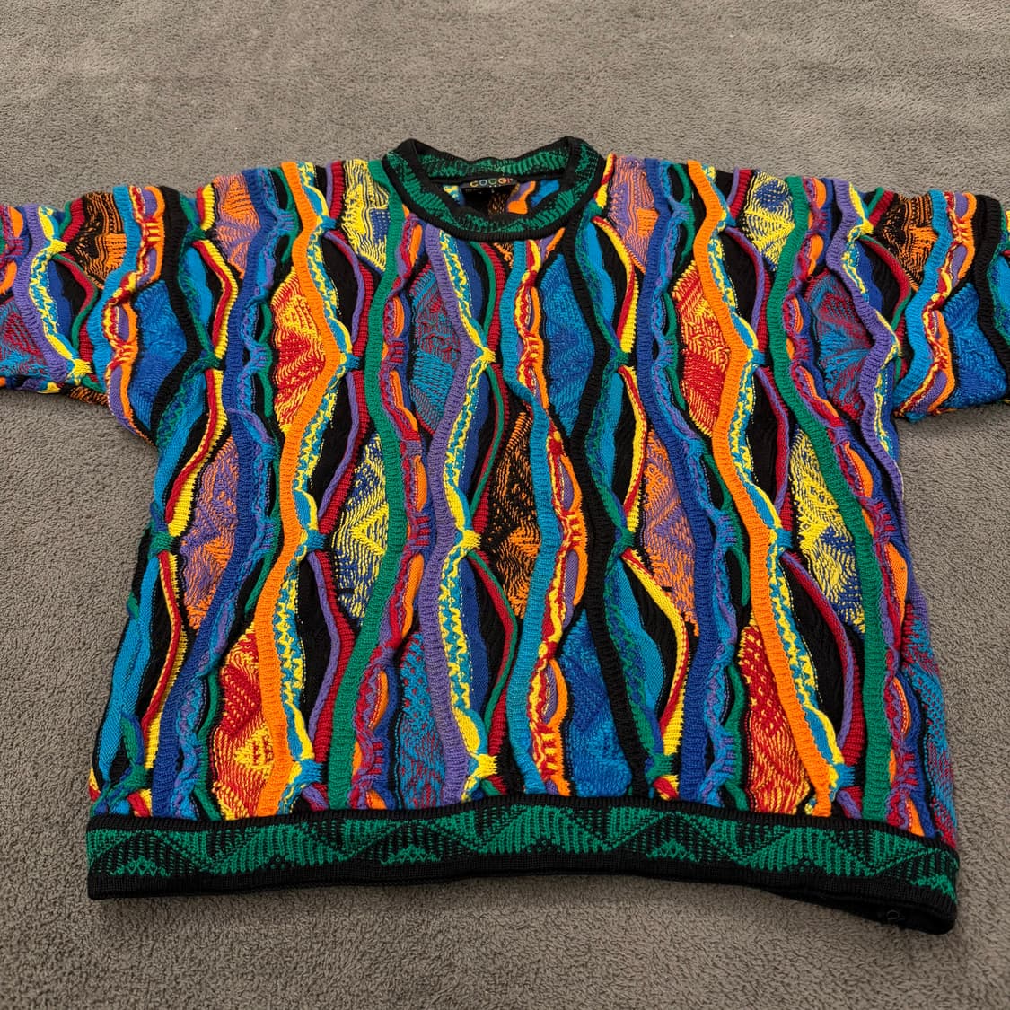 [ 정품/L ] 쿠지 빈티지 케이블 니트티 상품이미지3