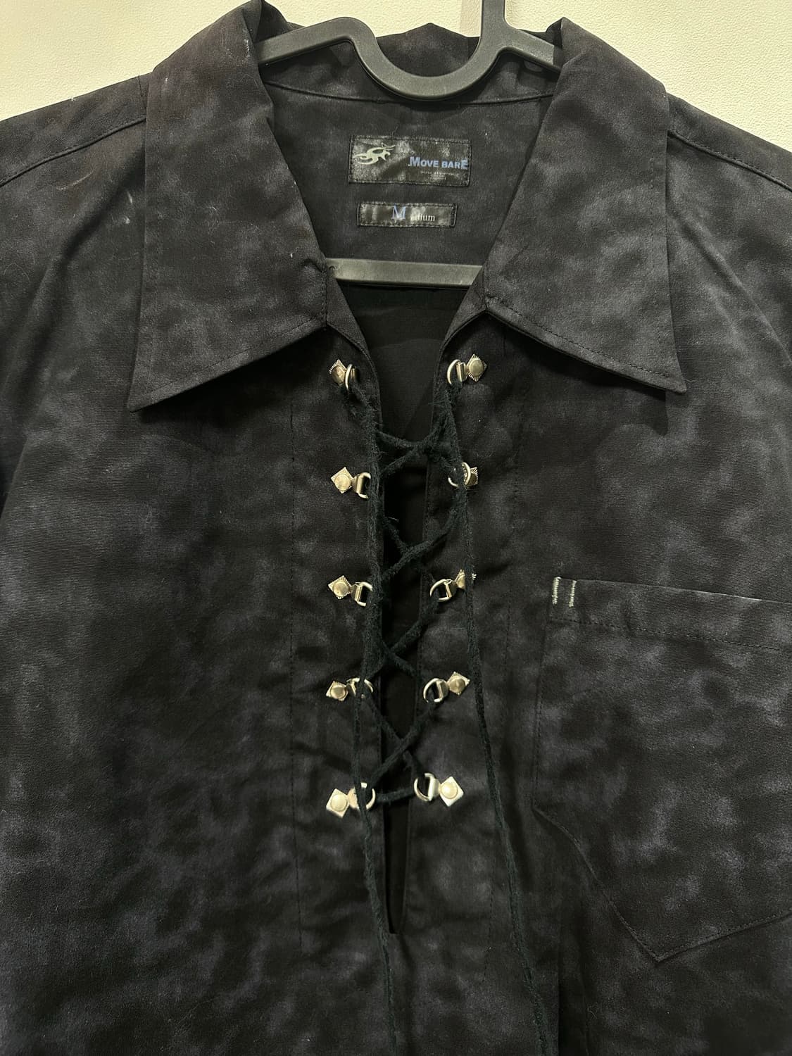 빈티지 레오파드 아일렛 셔츠 상품이미지4