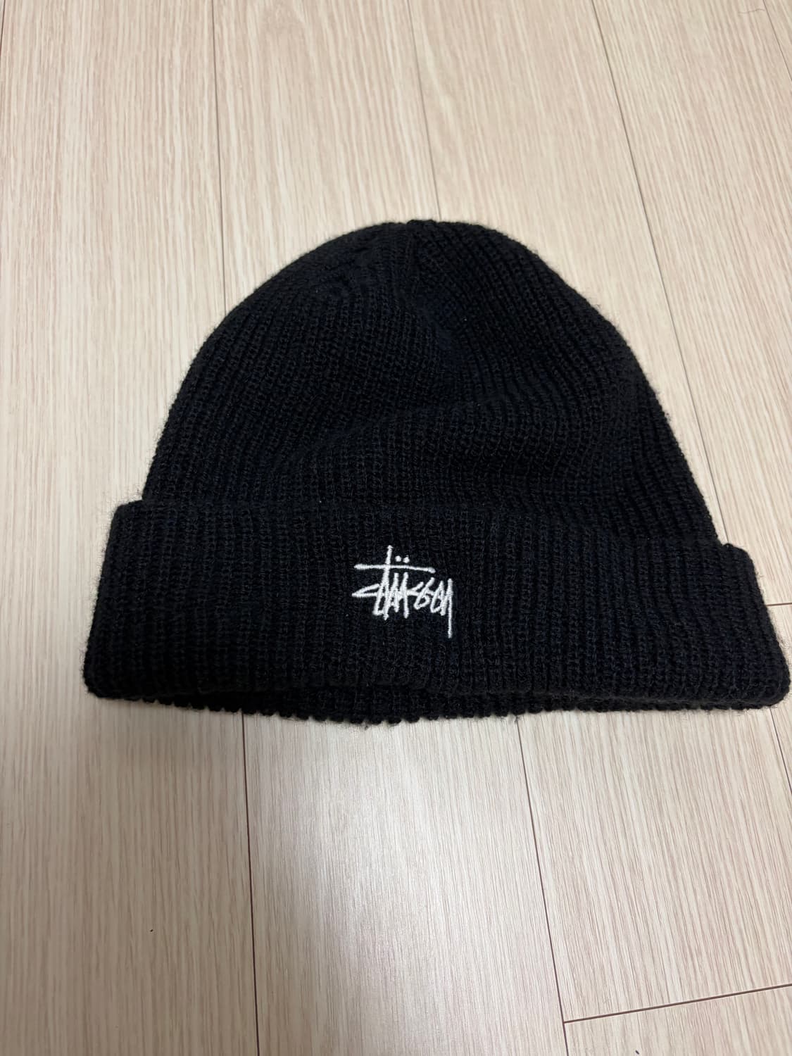 스투시 베이직 커브 블랙 비니 상품이미지1