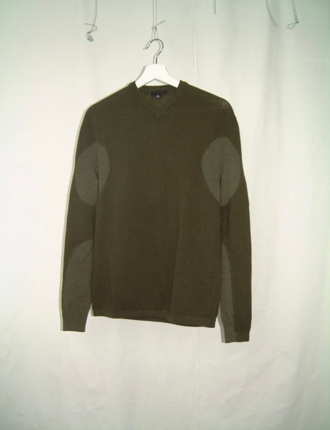 Helmut lang 05aw paneled V-neck sweater 상품이미지1