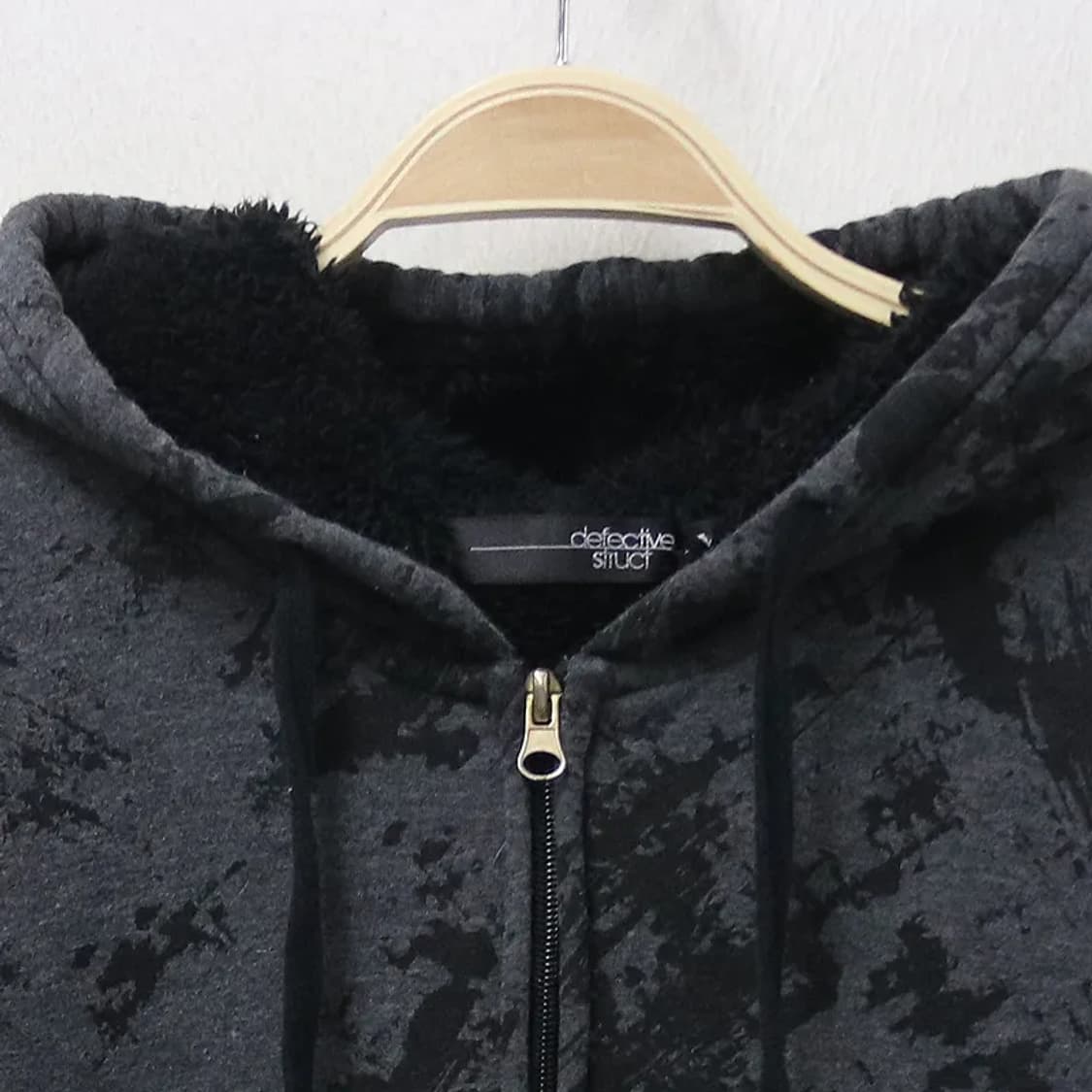 DEFECTIBE SRUCT 뽀글이 패턴 후드 집업 62173 상품이미지5