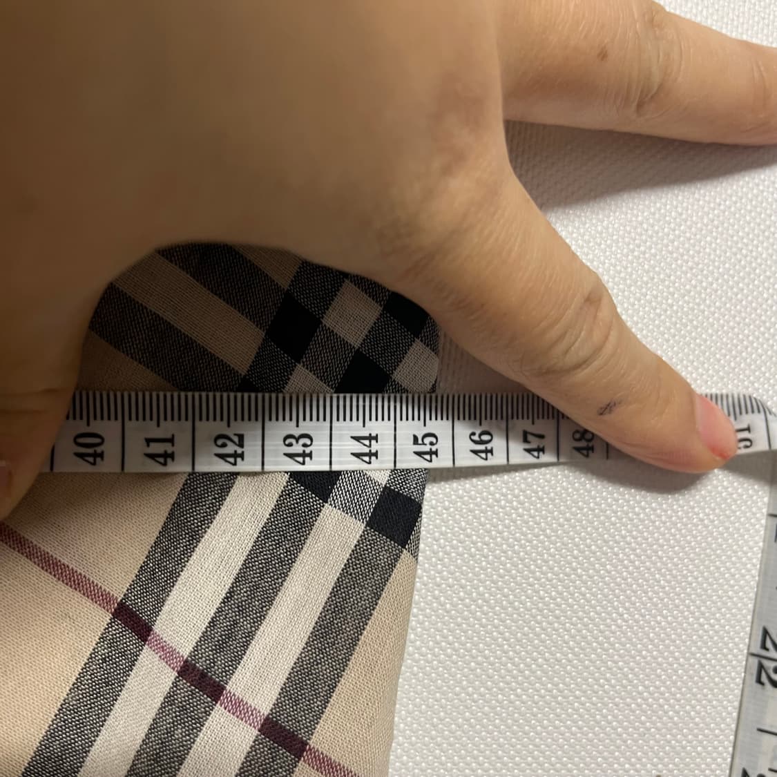 버버리 블루라벨 민소매 체크 원피스 36 상품이미지7