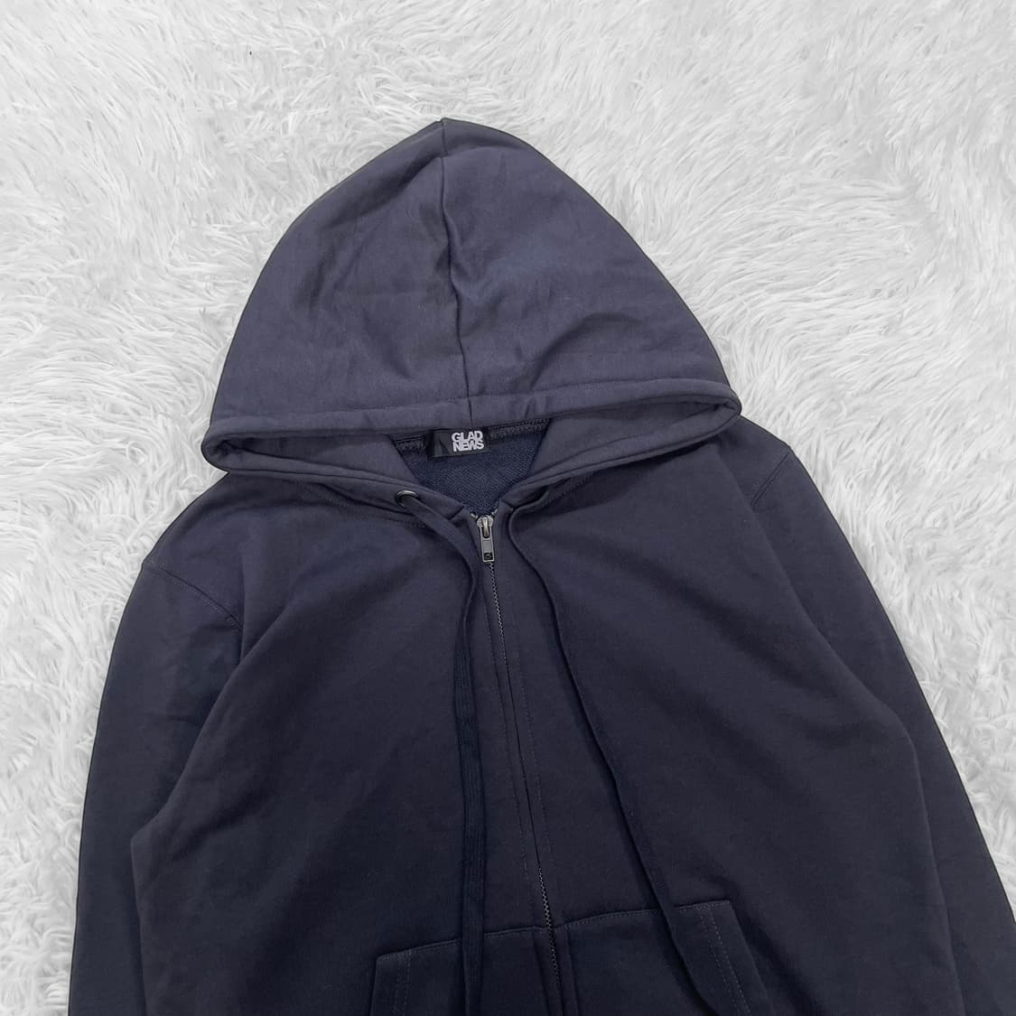 글래드뉴스 스컬 프린팅 후드집업 다크 그레이 상품이미지5