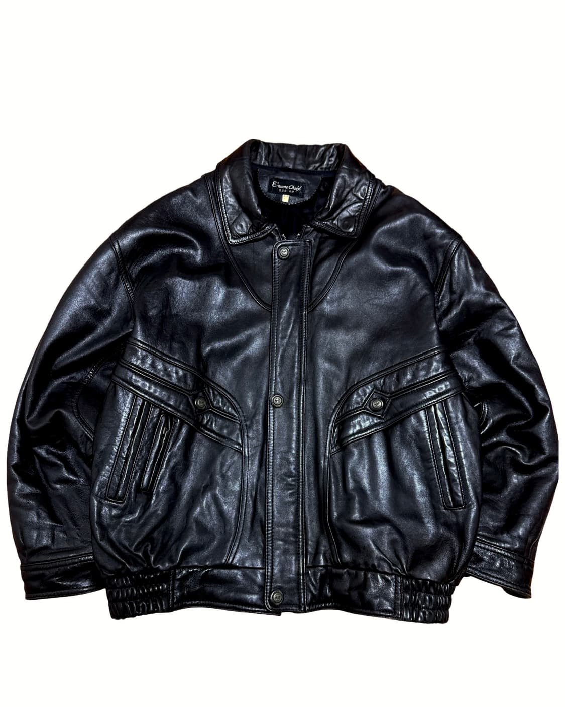 빈티지 양가죽 봄버 블루종 자켓 상품이미지3