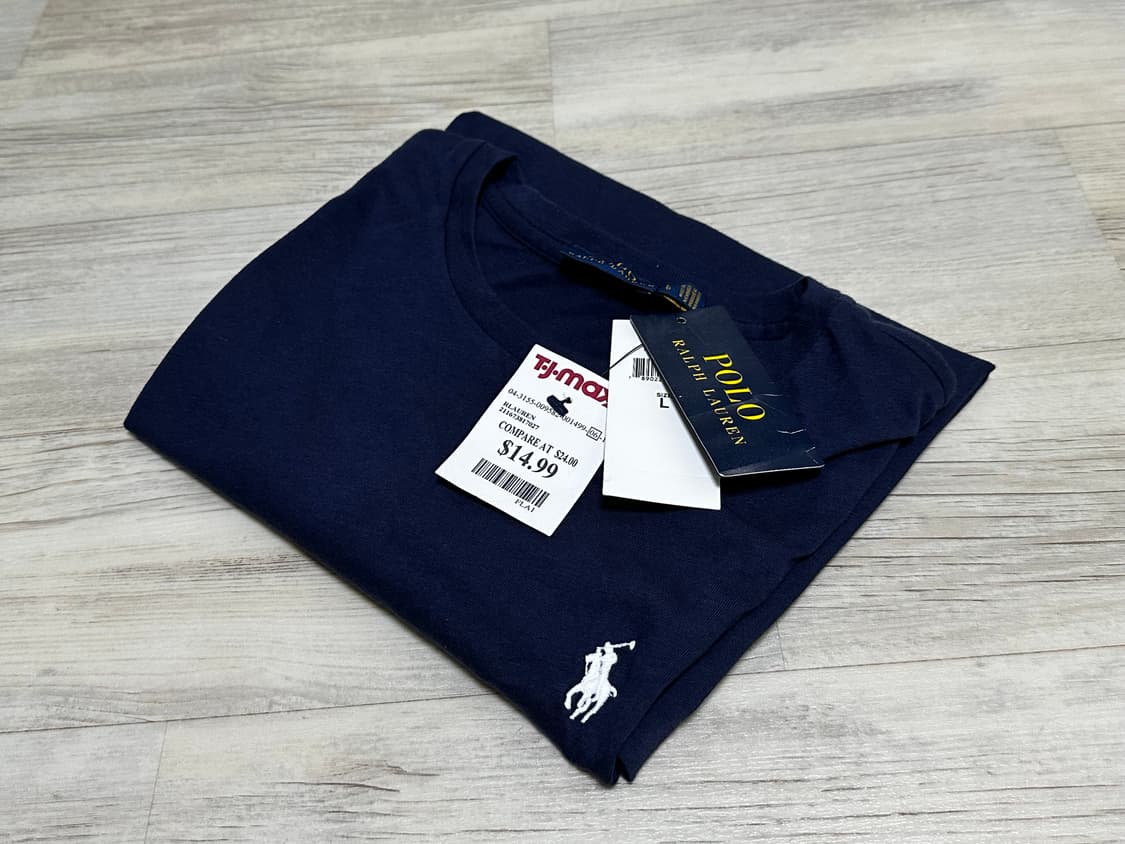 폴로 랄프 로렌 네이비 화이트 포니 반팔 티 판매 (100) 상품이미지1