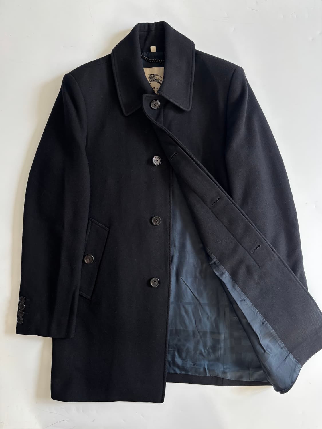  Burberry 버버리 런던 블랙 울 코트 상품이미지3