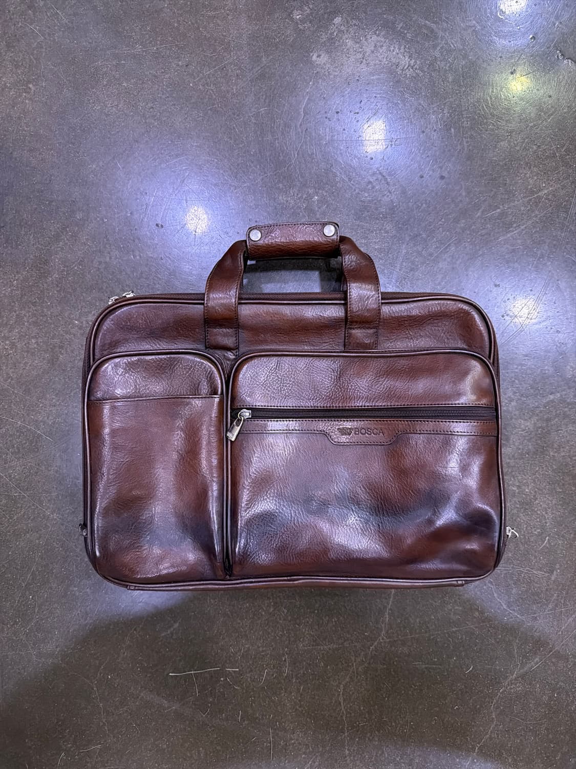 BOSCA 보스카 말가죽 빈티지 브라운 브리프케이스 서류가방 상품이미지2