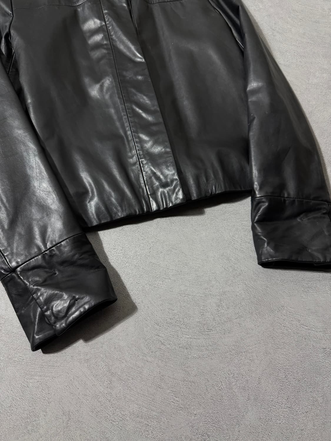 00’S 질샌더 히든버튼 레더자켓 상품이미지6