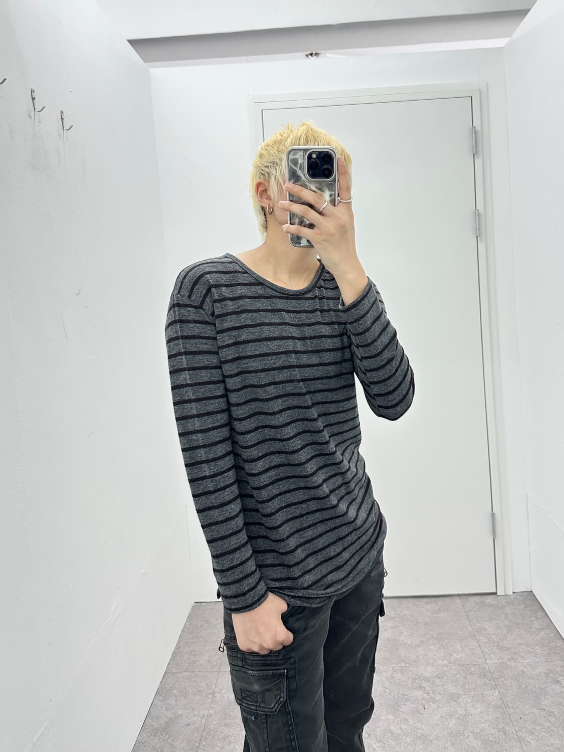 Vintage stripe knit top 상품이미지1