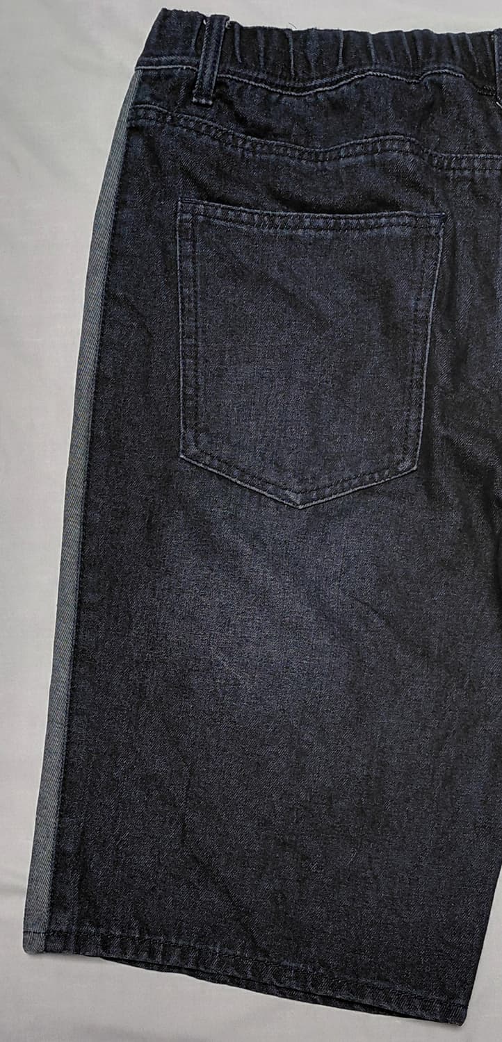 Doublefocus 사이드 배색 데님 밴딩 반바지 (XL/34~38) 상품이미지8