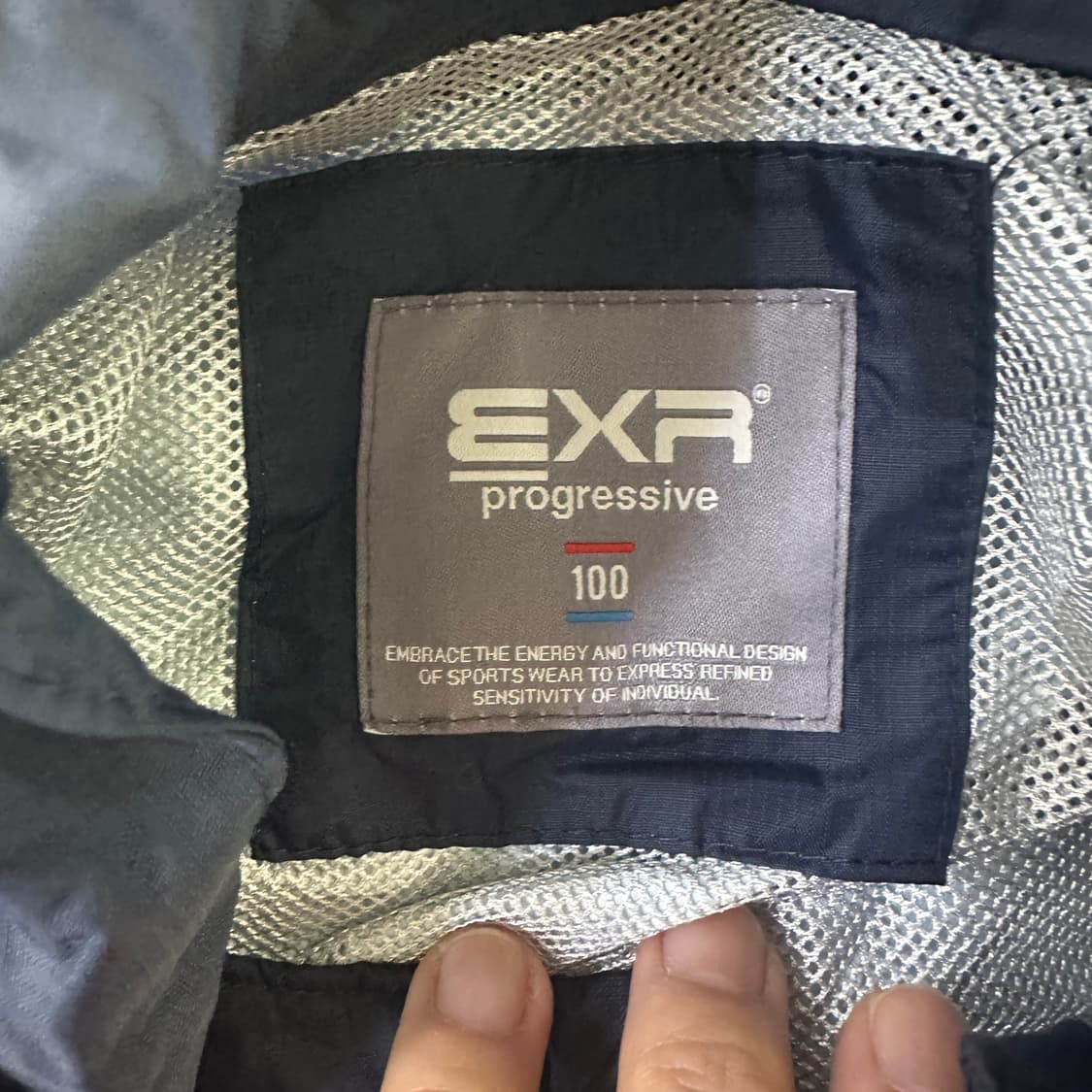 100 EXR 로고 바람막이 0423D 상품이미지2
