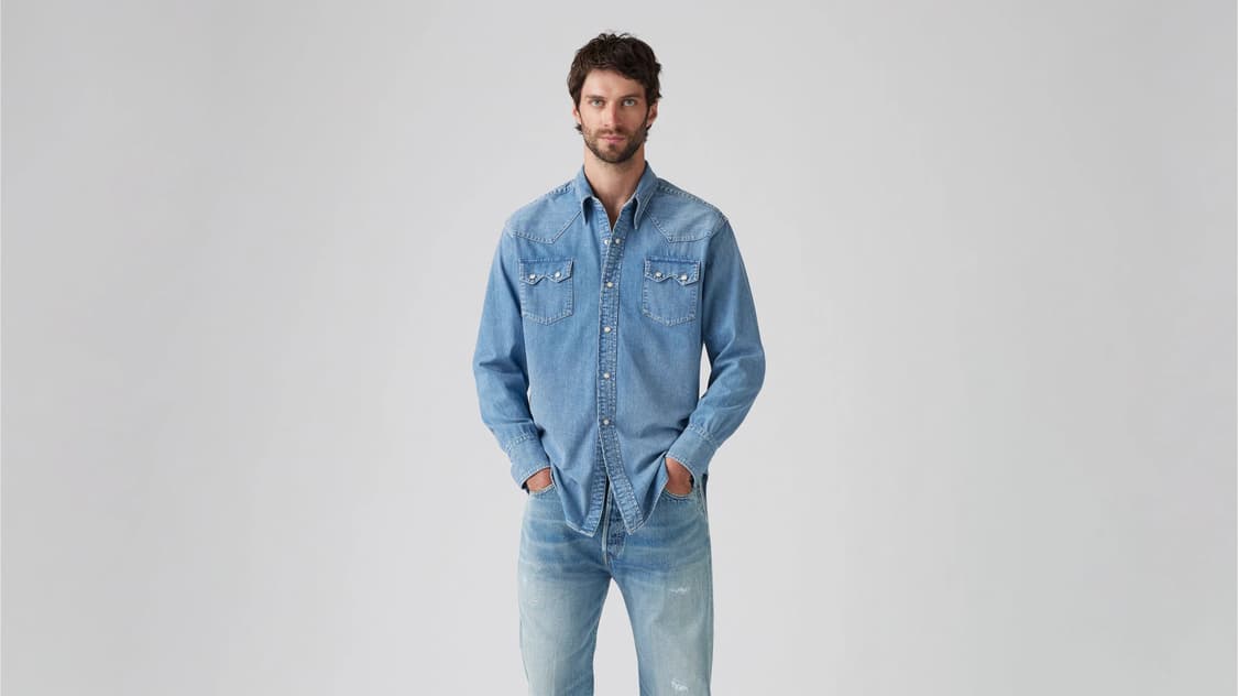 리바이스 LVC 1955 쇼트혼 소우투스 셔츠 001L70000 L사이즈 상품이미지3