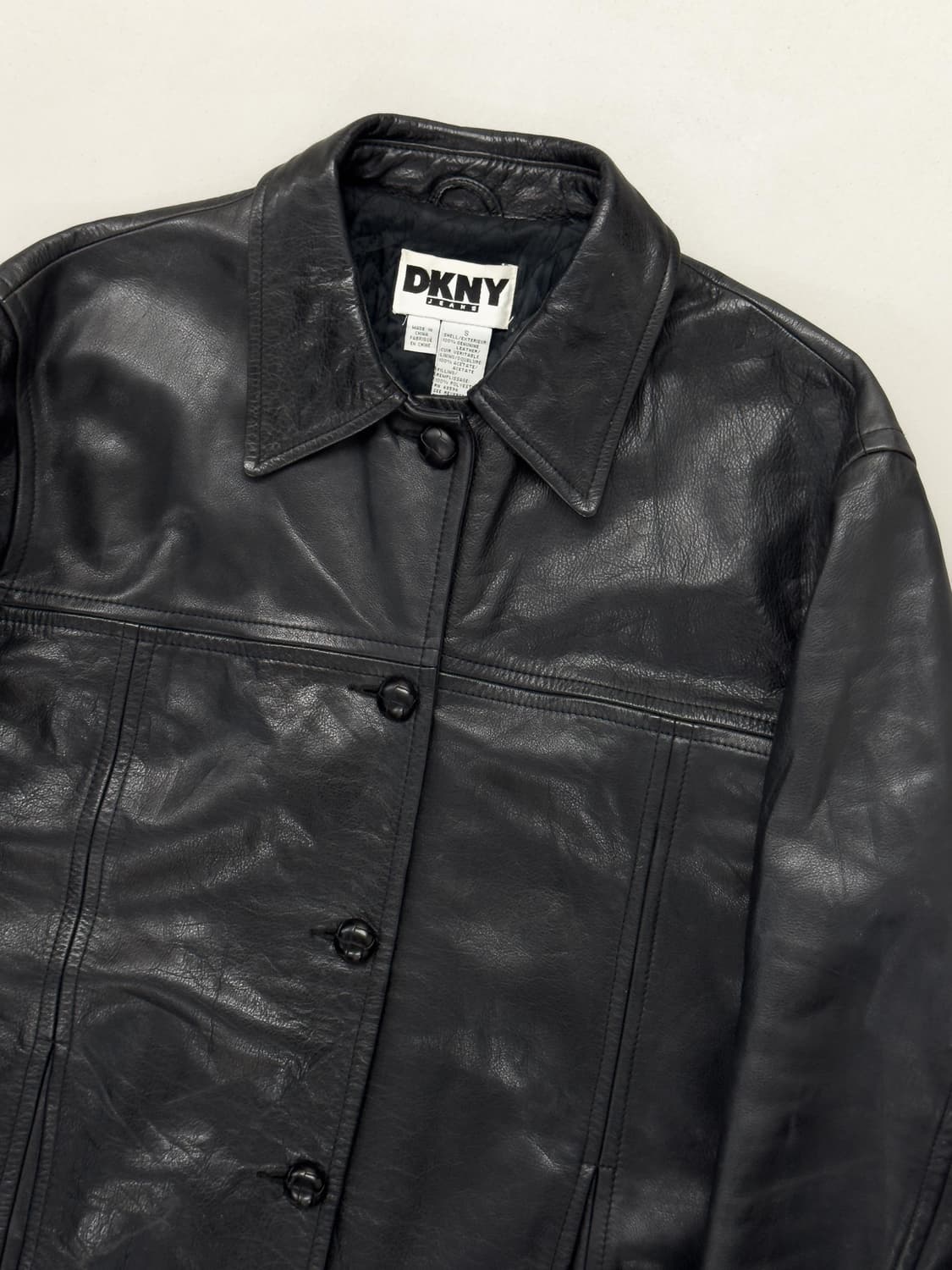 DKNY 레더 코트 상품이미지3