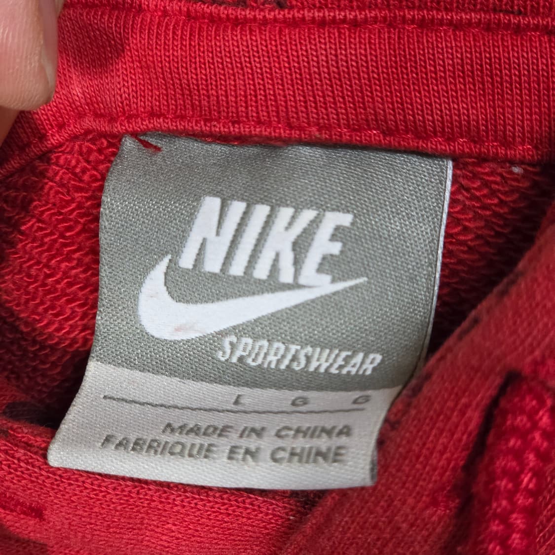 나이키 레드 스컬 프린팅 그래픽 후드티 상품이미지9