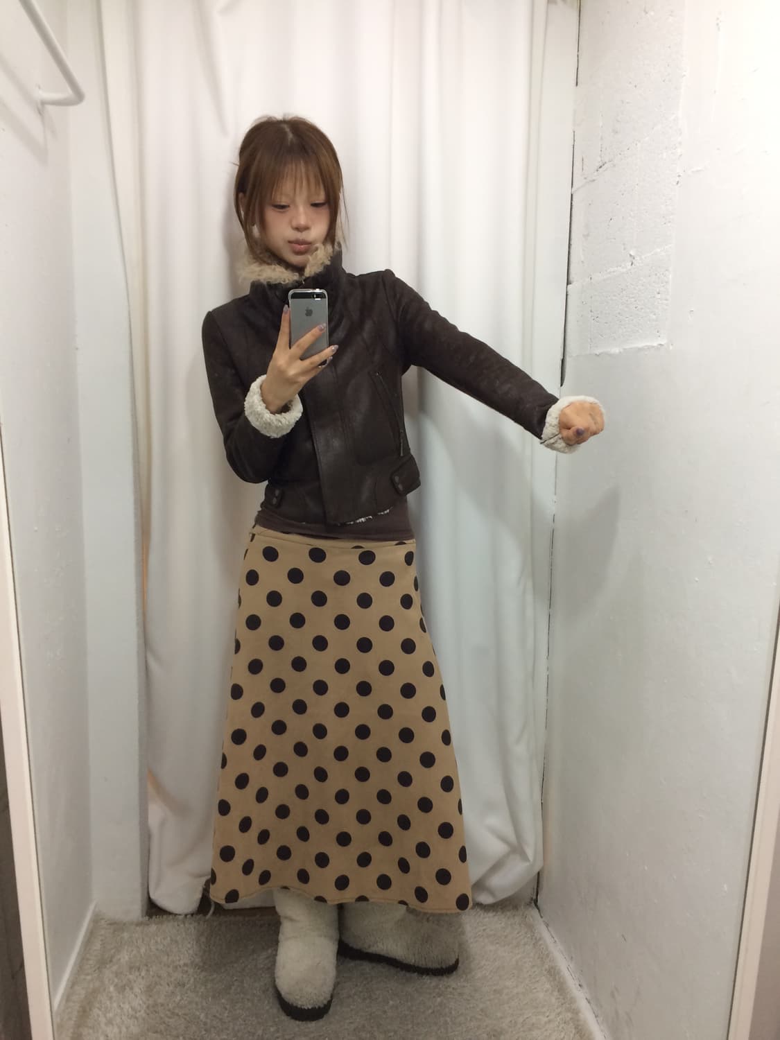 ➰브라운 도트 코디➰ 상품이미지2