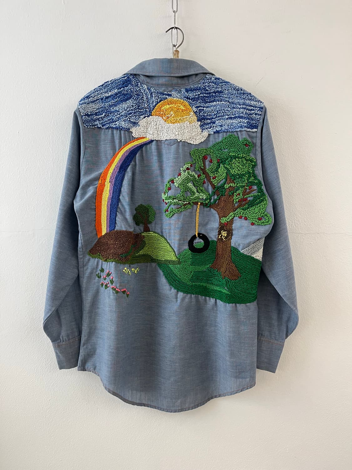 70s USA BIG MAC 빈티지 샴브레이 웨스턴 셔츠 상품이미지3