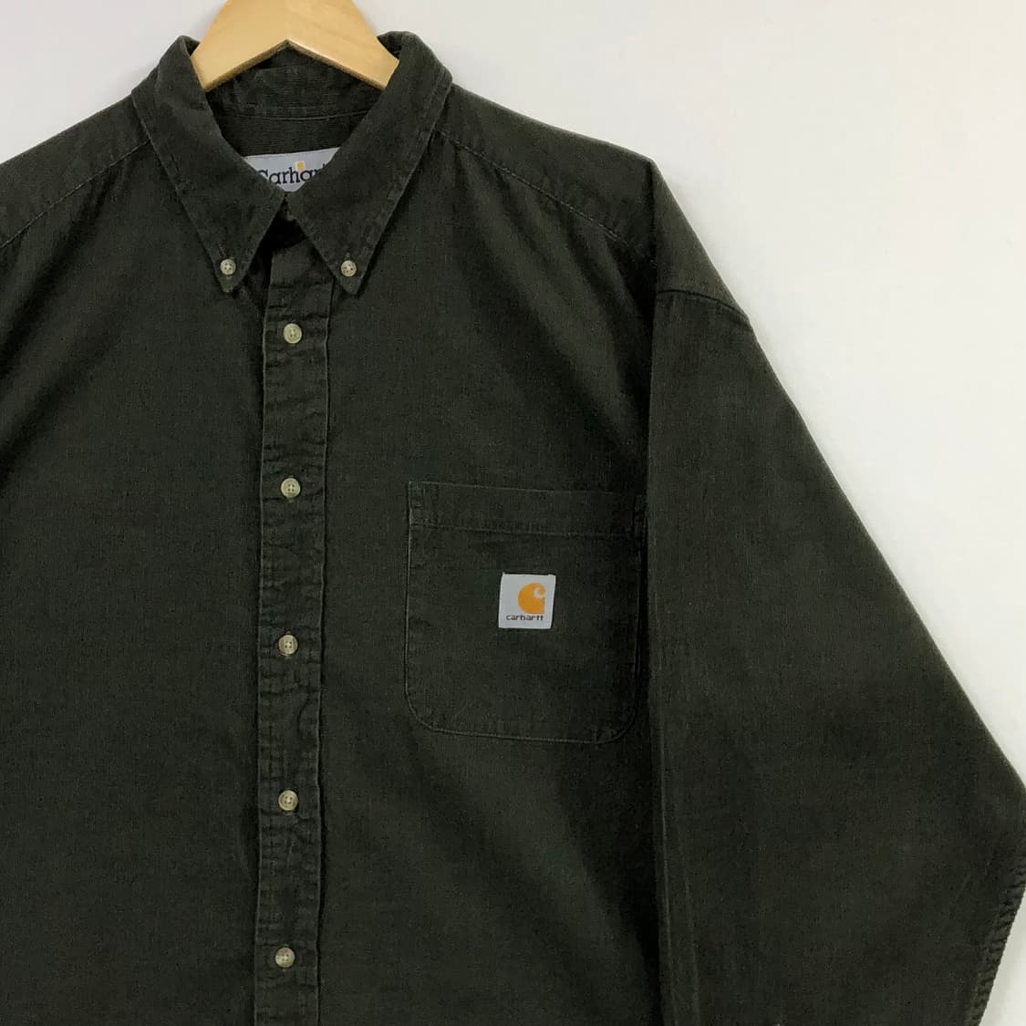 Xxl 칼하트 카키 코듀로이 셔츠 상품이미지1