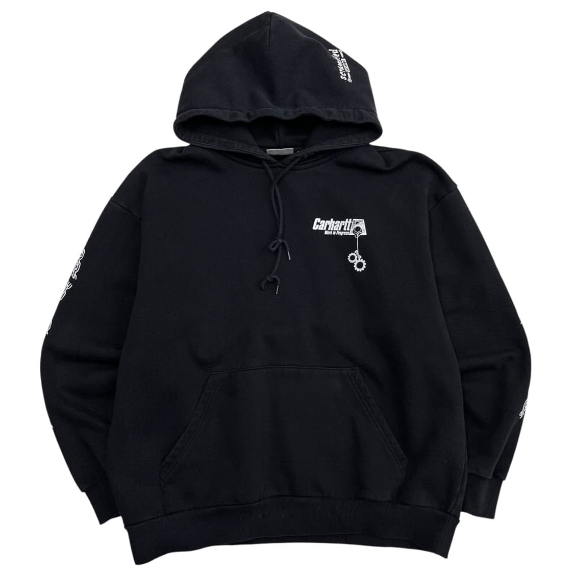 칼하트 체인 프린팅 블랙 후드 XL 상품이미지2