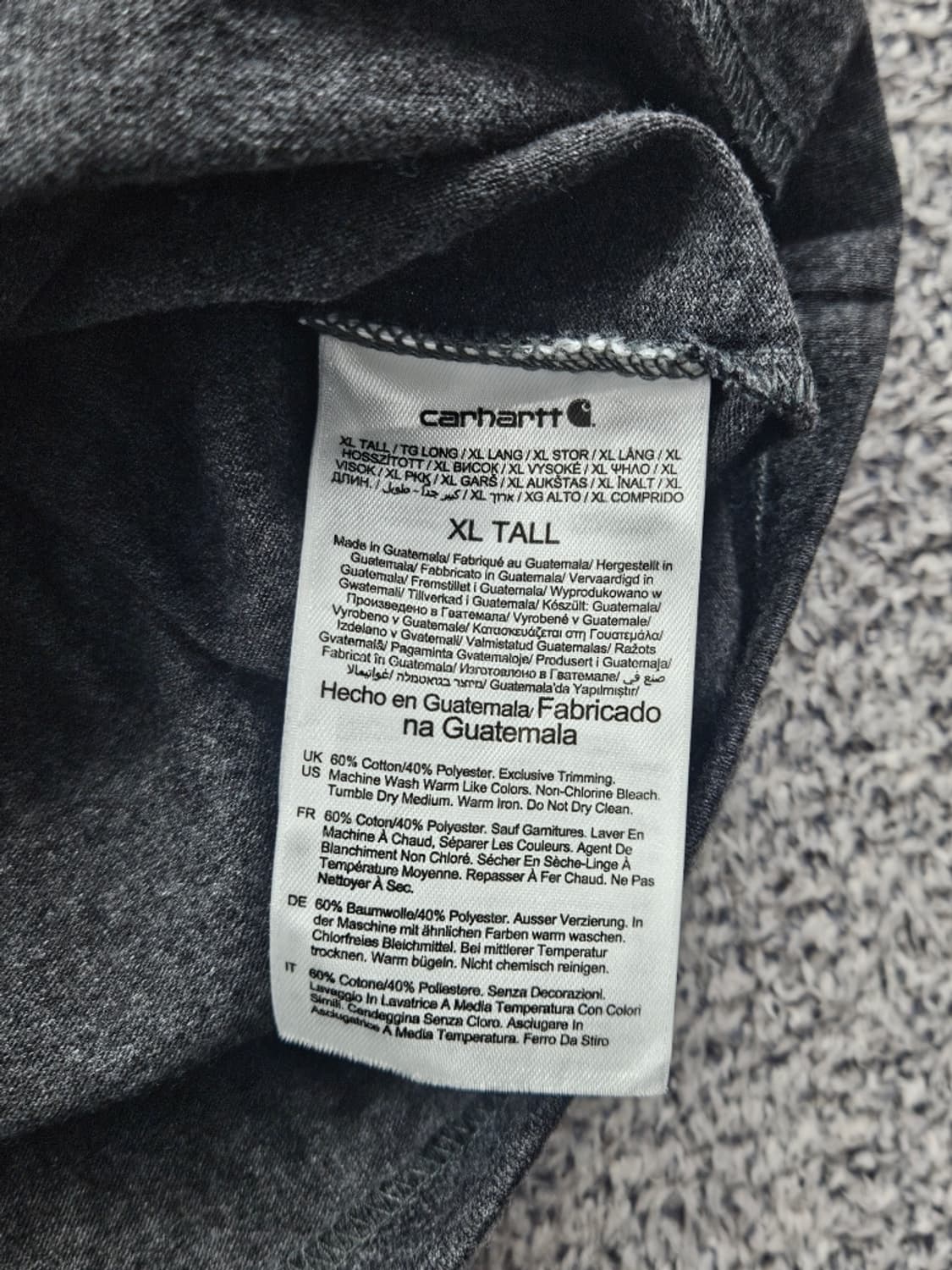 칼하트 체스트 워크 포켓 반팔 티셔츠 ( XL ) / 11506 상품이미지7