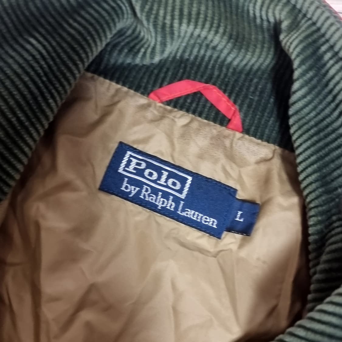 폴로 랄프로렌 80s 퀼팅 조끼 레드(L) 상품이미지3