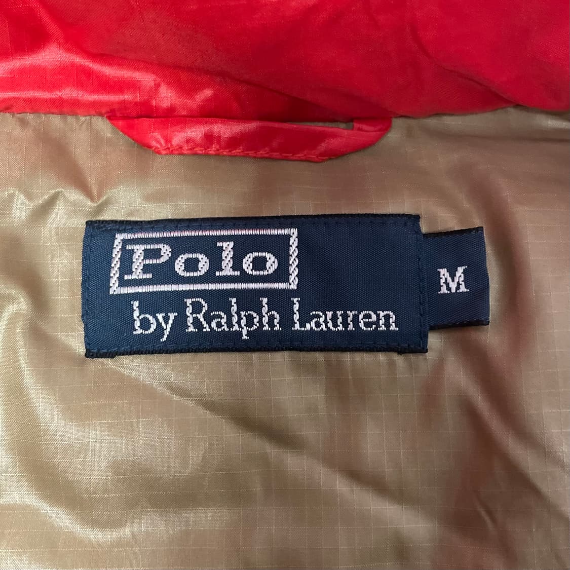 폴로 랄프로렌 (올드스쿨) 레드 푸퍼 덕 다운 패딩 상품이미지5